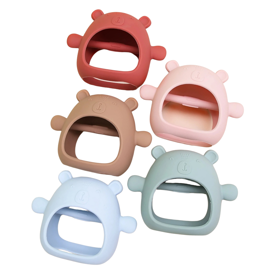 Silicone Bear Teething Mitten - The Teething Co