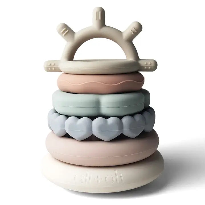 Ali + Oli - Soft Silicone Stacking Ring Tower (6-pc)