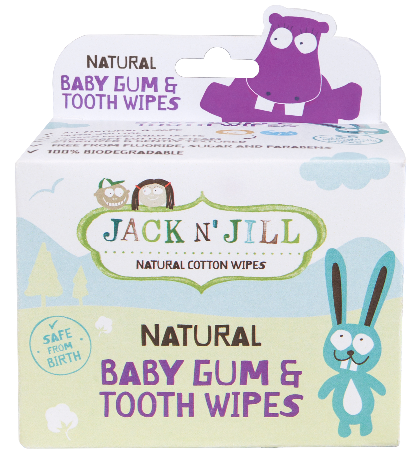 Jack n Jill Natural Baby Gum & Tooth Wipes - 25 Pack