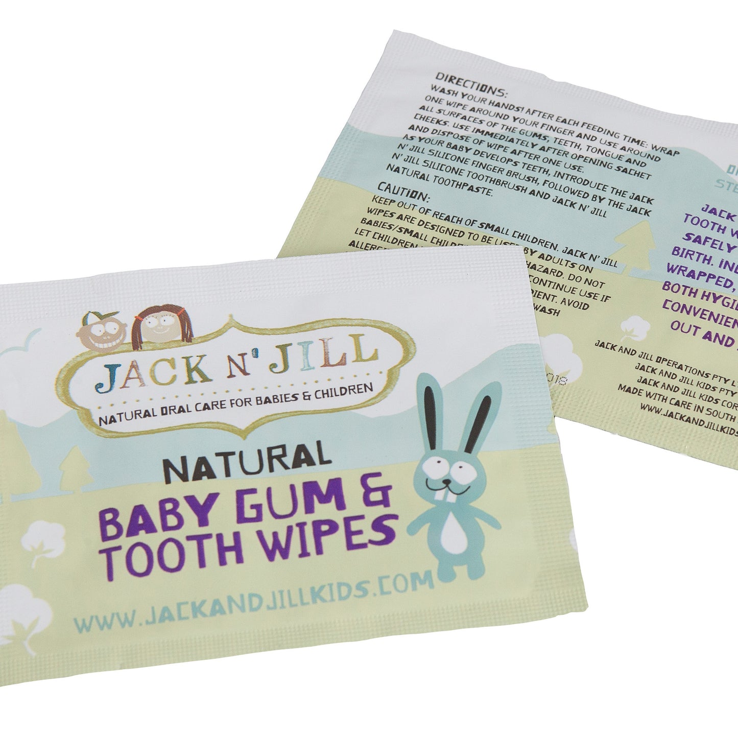 Jack n Jill Natural Baby Gum & Tooth Wipes - 25 Pack
